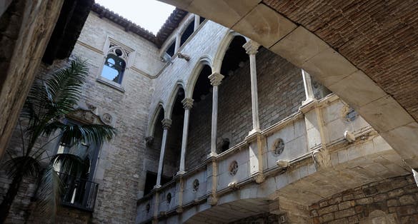 Photo of The Museu Picasso's cloister in BArcelona - Spain.