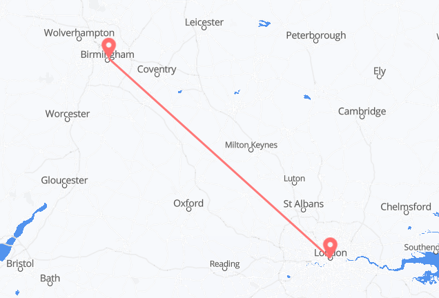 Cheap Flights from London to Birmingham – Low Fares & Wide Selection