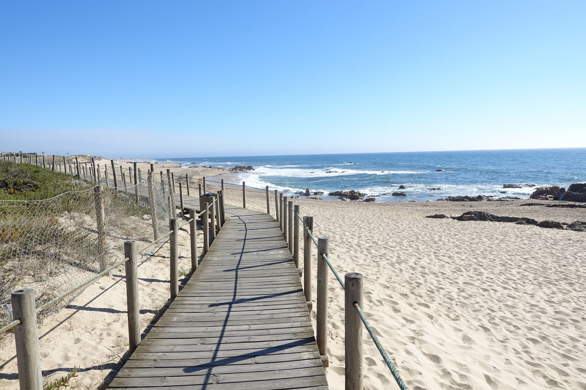 The beach of Madalena in Vila nova de Gaia, Portugal