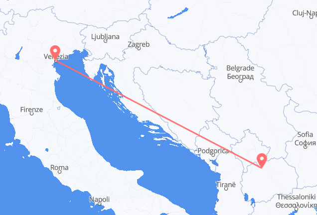 Venice to Skopje