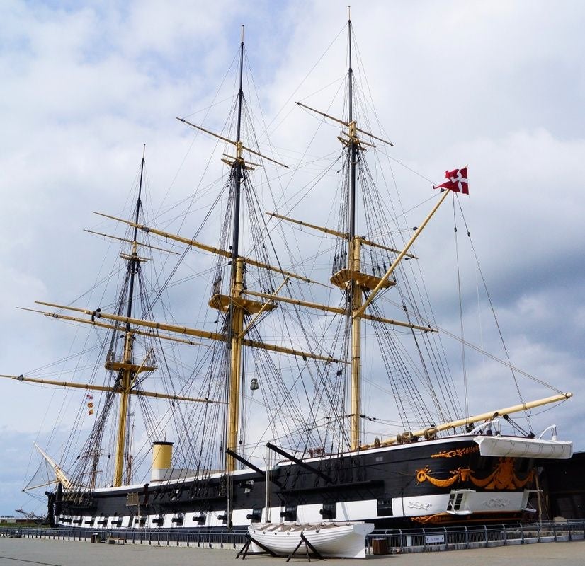 Photo of Fregatten Jylland, old sailing ship in Denmark.