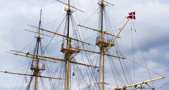Photo of Fregatten Jylland, old sailing ship in Denmark.