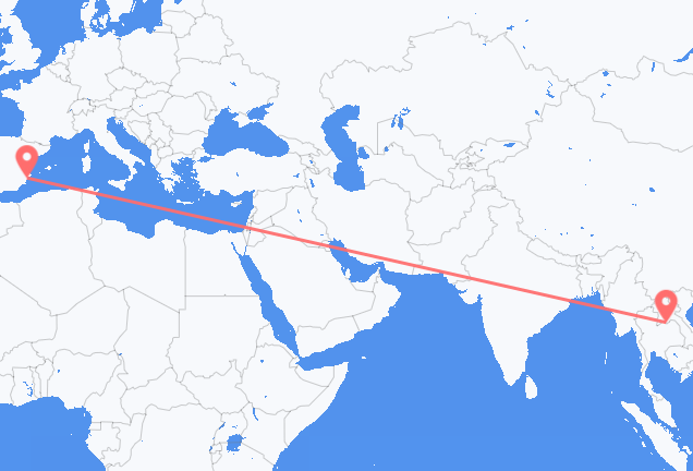 Vientiane to Alicante