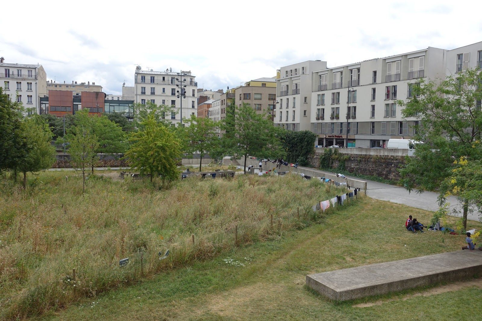 Jardins d'Eole, Quartier de la Chapelle, 18th Arrondissement, Paris, Ile-de-France, Metropolitan France, France
