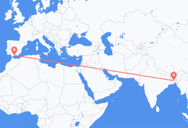 Dhaka to Málaga