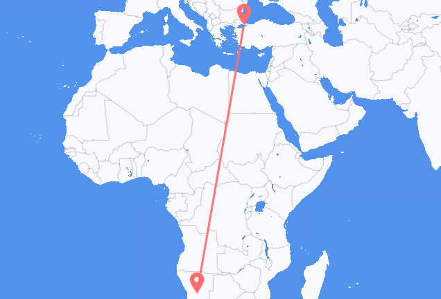 Windhoek to Istanbul