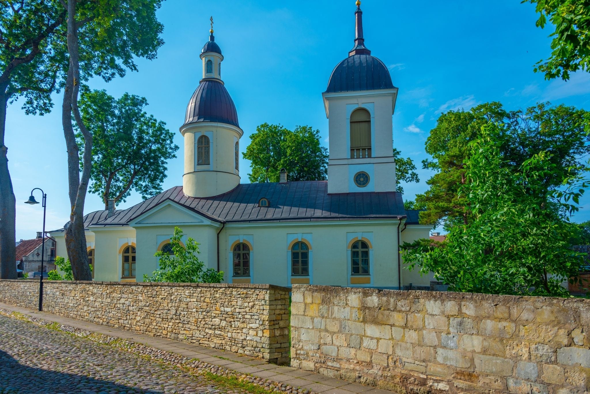 Photo of church in Kuressaare, Estonia.