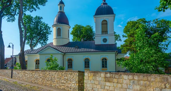 Photo of church in Kuressaare, Estonia.