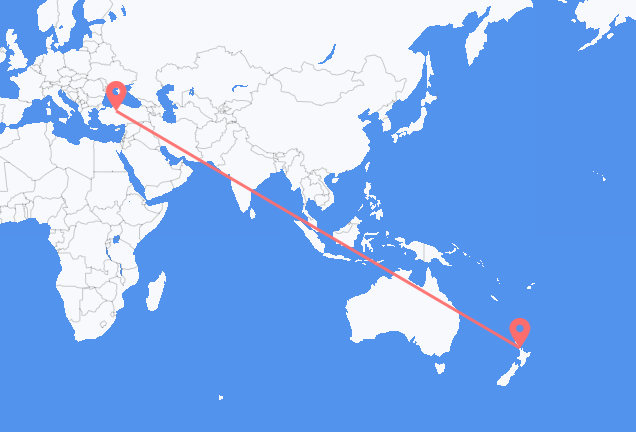 Auckland to Ankara