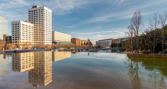 Photo of Sabadell urban cityscape. Centre city Spain 