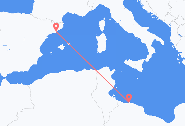 Tripoli to Barcelona