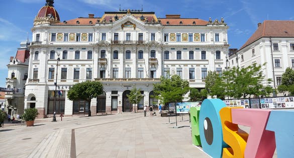 photo of view of Pecs, Hungary.