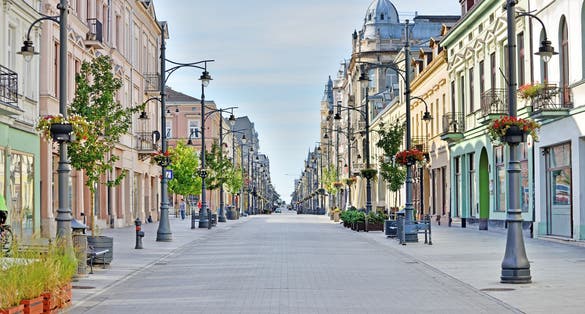Photo of the city of Lodz, Poland