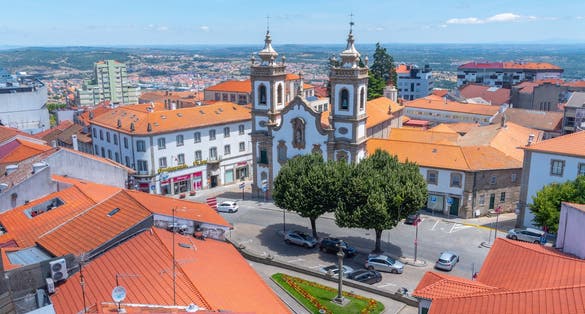 Photo of church of Mercy in Guarda town in Portugal.