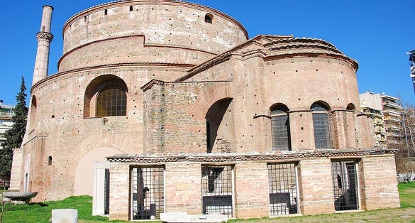 photo of view of Arch of Galerius and Rotunda, Thessaloniki, Greece.