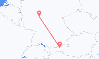 Train tickets from Marktgemeinde Jenbach to Bad Nauheim