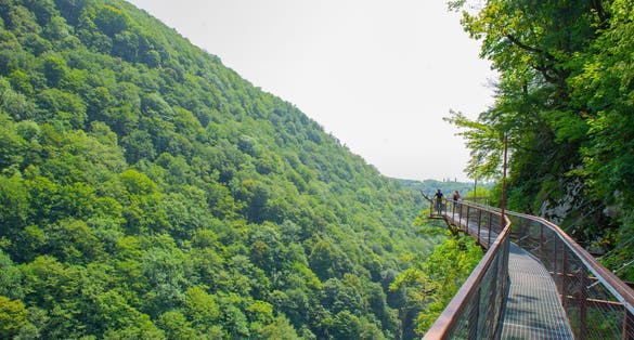 Photo of beauty and grandeur of Okatse canyon in Kutaisi ,Georgia.