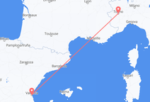 Valencia to Turin