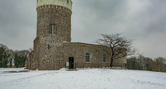 Photo of Clifton Observatory at winter, Bristol, UK.