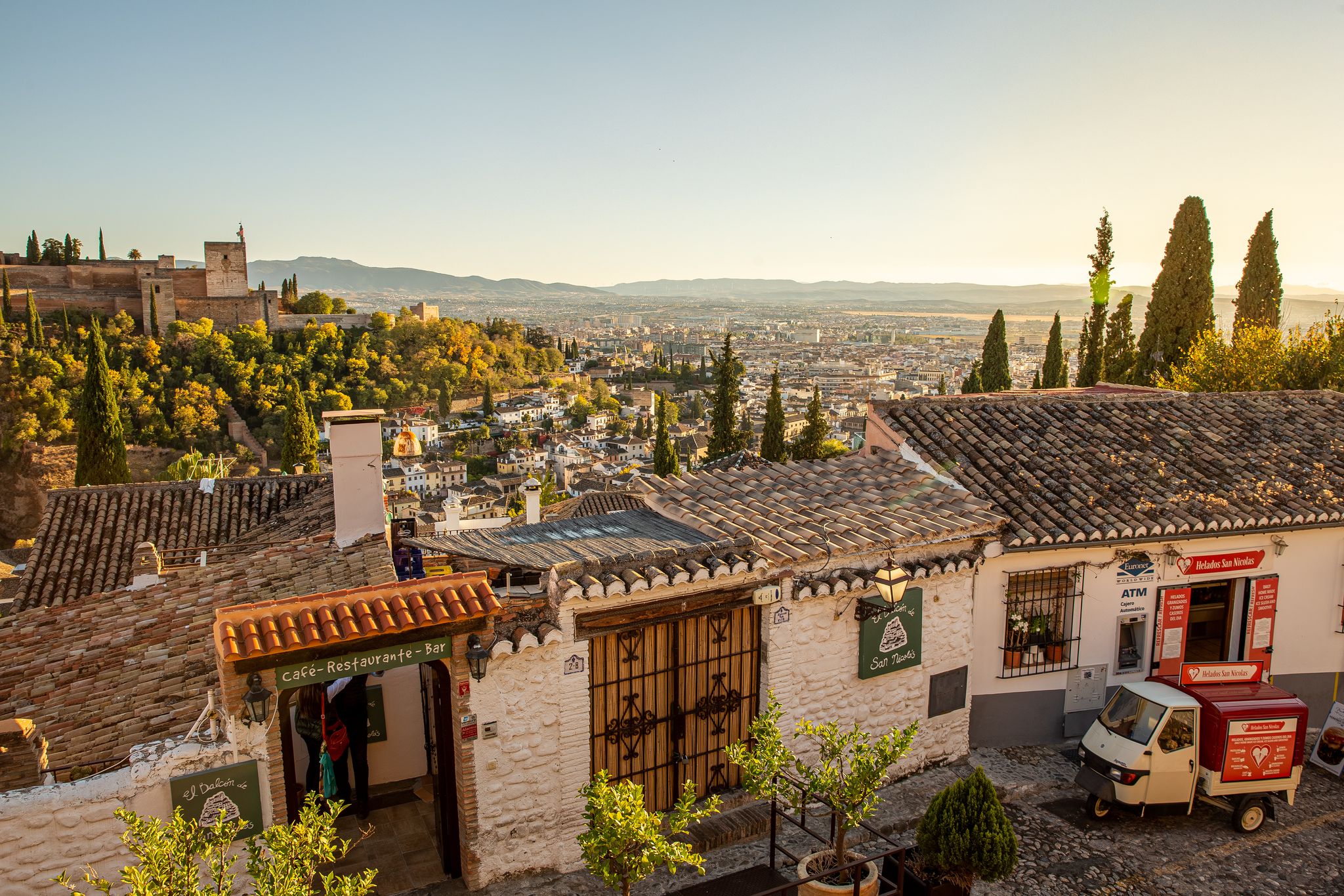 Photo of an amazing sunset from the view point call Mirador San Nicolas.