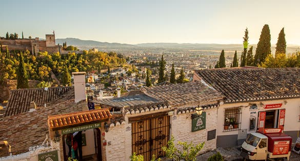Photo of an amazing sunset from the view point call Mirador San Nicolas.