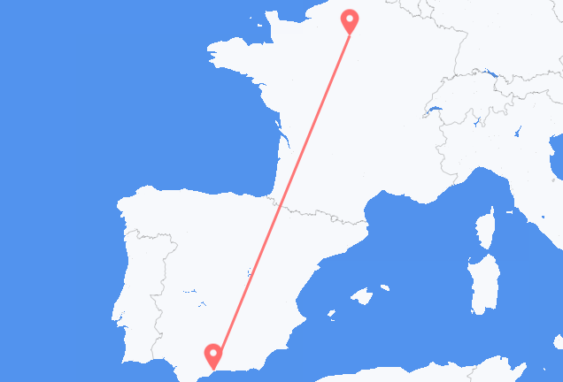 Paris to Málaga