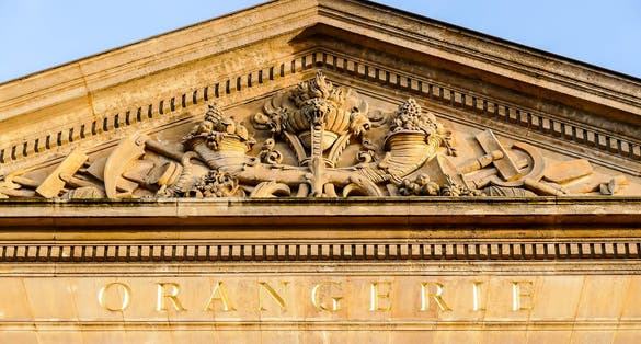 Park of orangerie museum, Photo image a Beautiful panoramic view of Paris City
