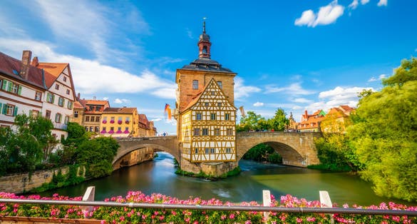 Old town of traditional architecture of Bamberg, Bavaria, Germany