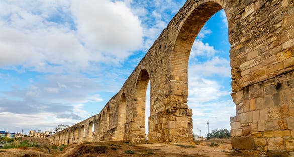 Photo of Bekir Pasha Turkish Aqueduct , Larnaca, Cyprus.