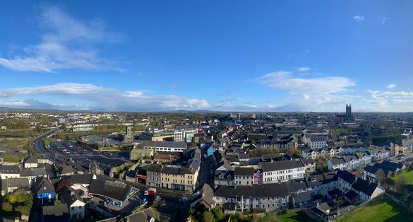 Kilkenny skyline panoramic,Kilkenny,Ireland.