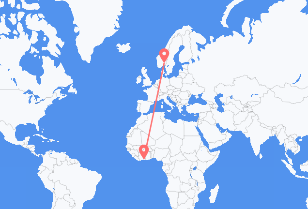 Abidjan à Oslo