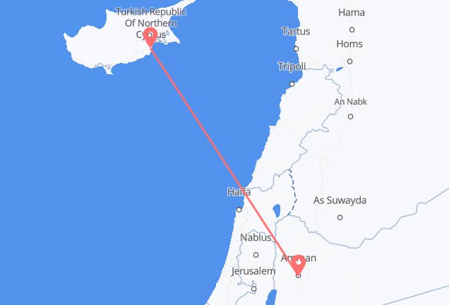 Amman to Larnaca
