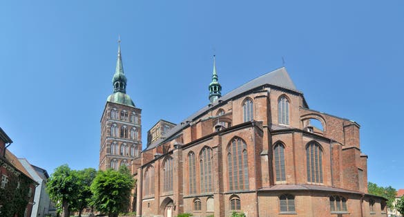 Gothic St. Nicholas Church the oldest church of the Hanseatic city of Stralsund in Germany