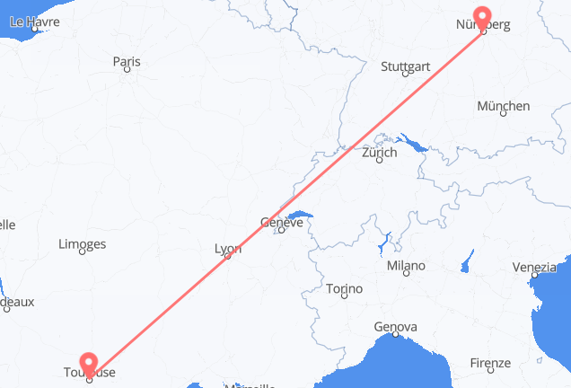 Нюрнберг в Тулузу