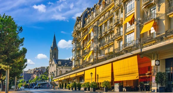 Elegant Montreux Street with Mountain Views - Swiss
