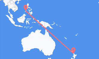 Auckland to Puerto Princesa