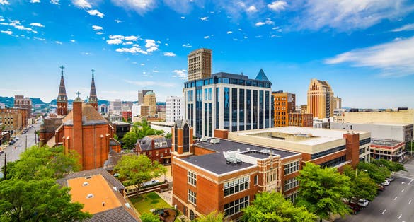 Photo of Birmingham, Alabama, USA downtown city skyline.