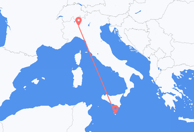 Valletta to Milan