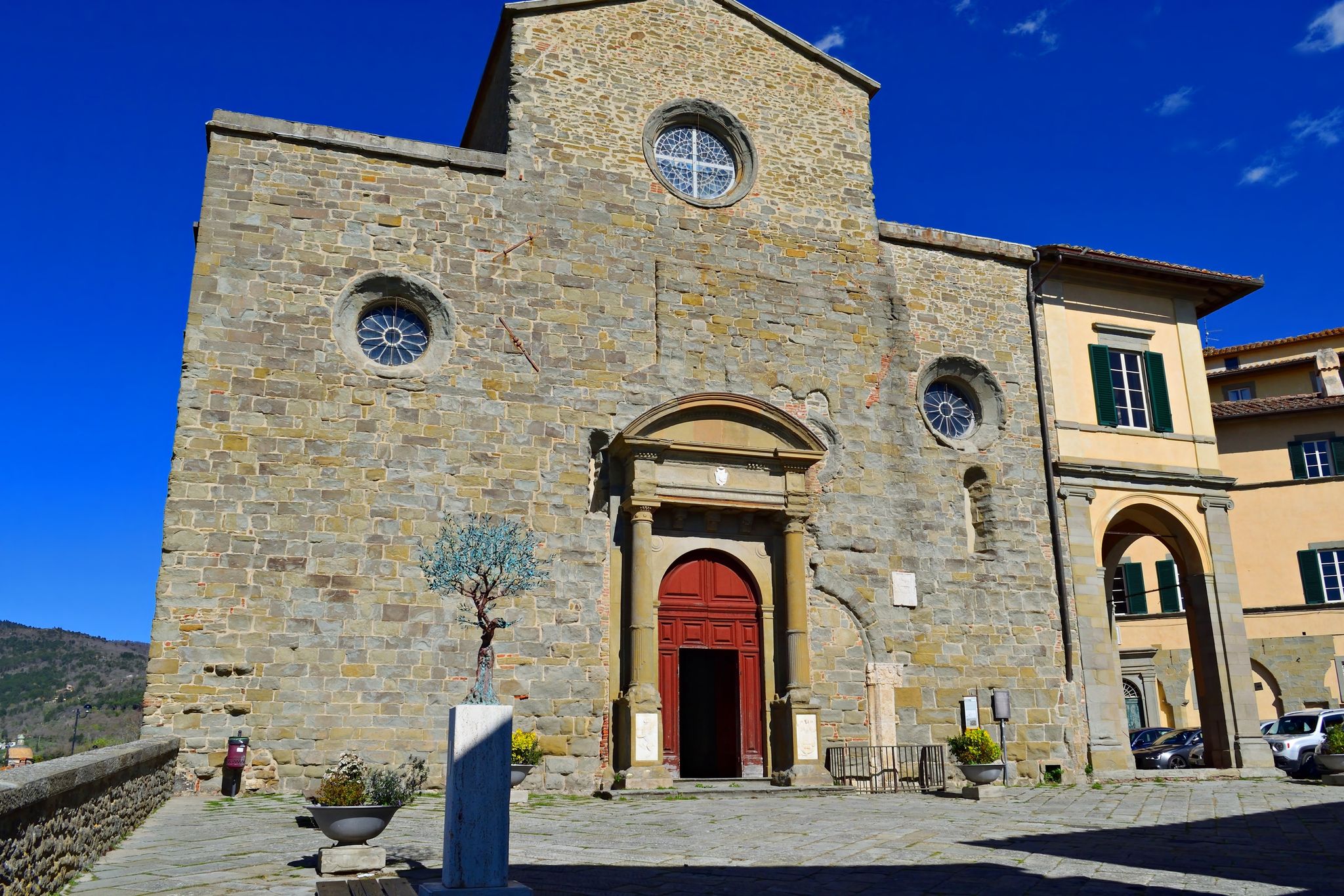 Italy, Tuscany, Cortona village. The cathedral.