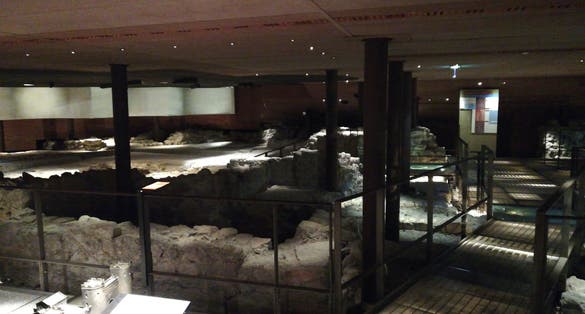 Baptistery room of the cathedral group of Grenoble, under the Museum of the Ancien Évêché.