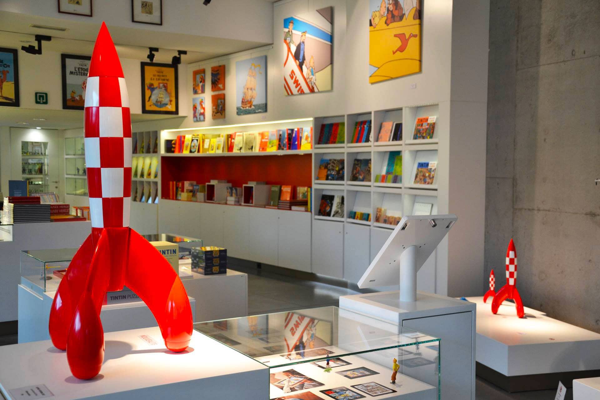 Louvain-la-Neuve, Belgium, Hergé Museum. Hergé is the author of Tintin