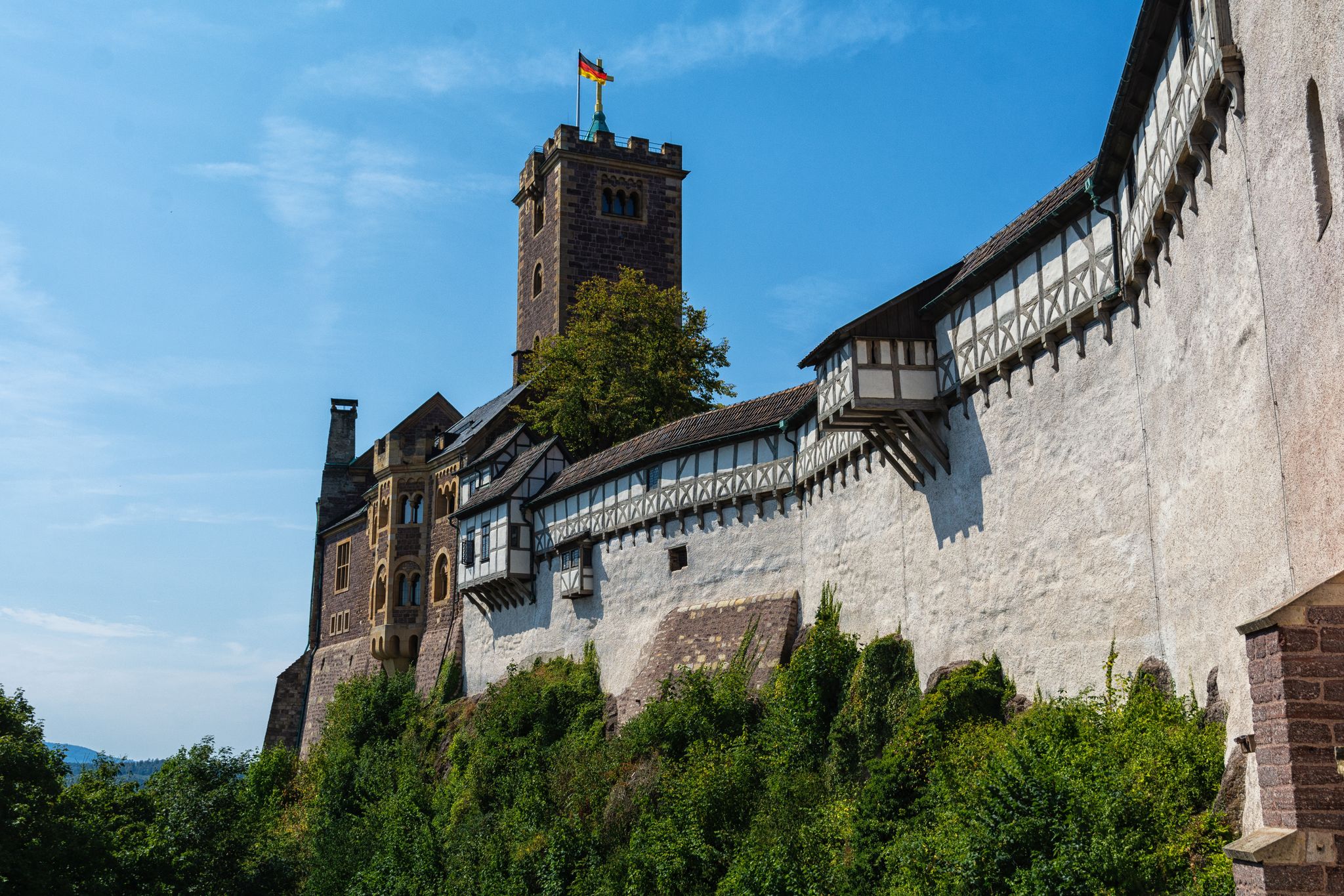 photo of view of The Wartburg in Eisenach in Germany.