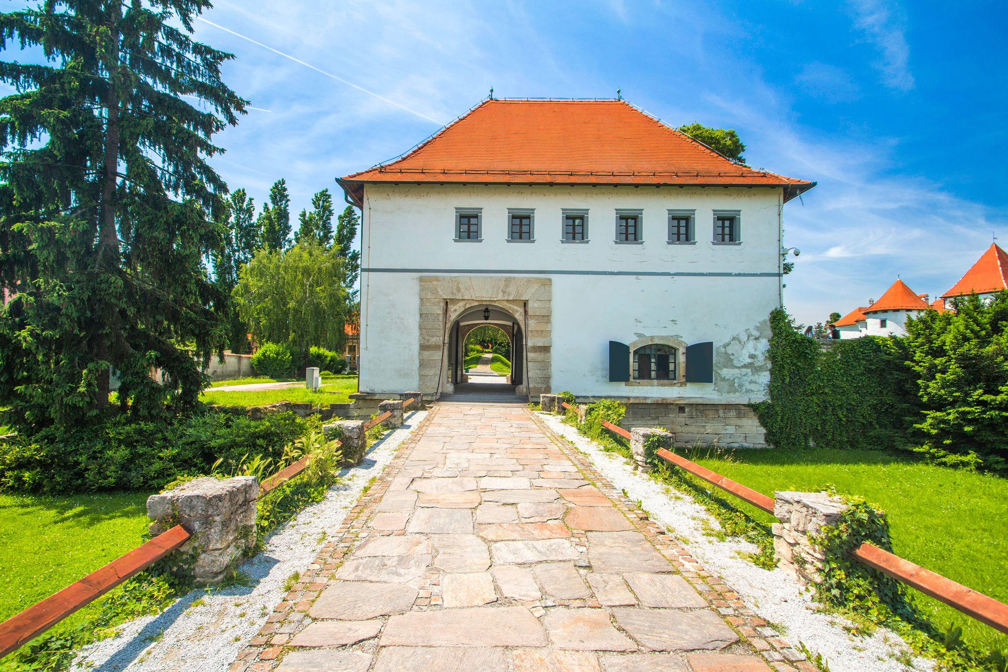 Old city gates in Varazdin, Croatia