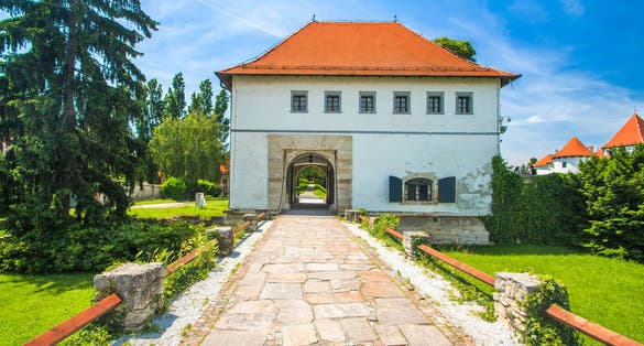 Old city gates in Varazdin, Croatia