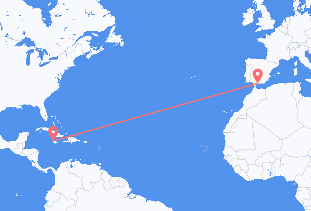 Montego Bay to Málaga