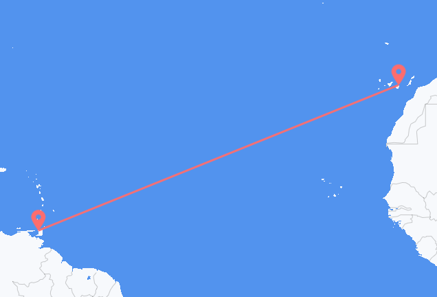 Port of Spain to Las Palmas