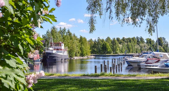  Photo of Kuopio visitor harbour at summer Finland.