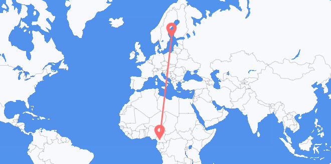 le Cameroun pour l’îles Åland