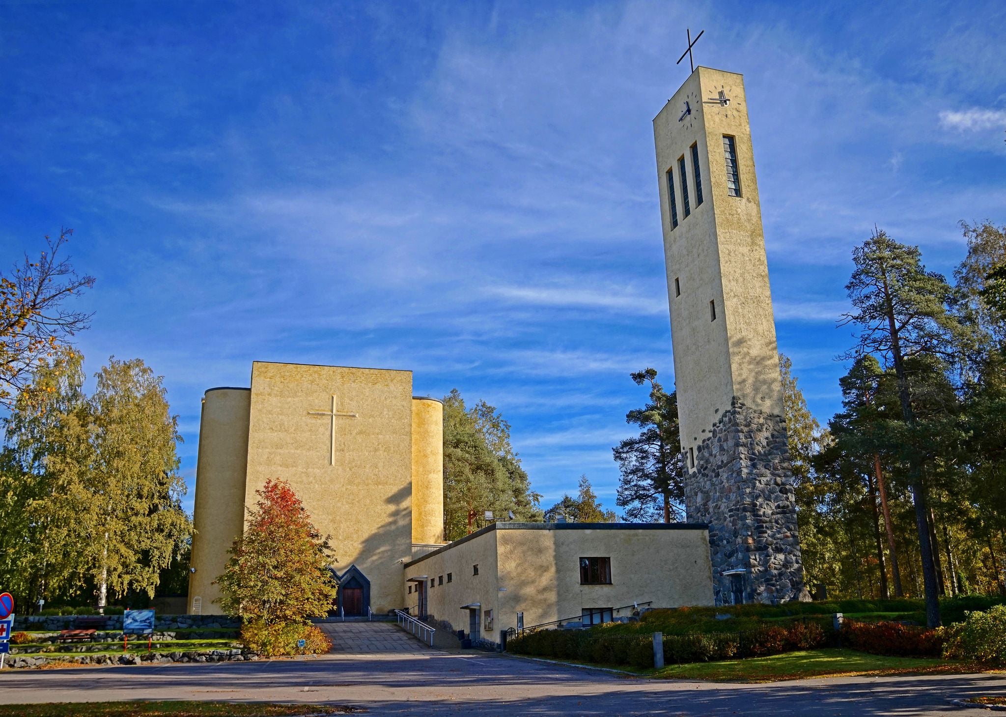 Varkaus Central Church in Varkaus, Finland.