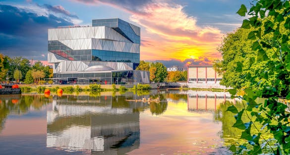 Photo of old city of Heilbronn, Germany .